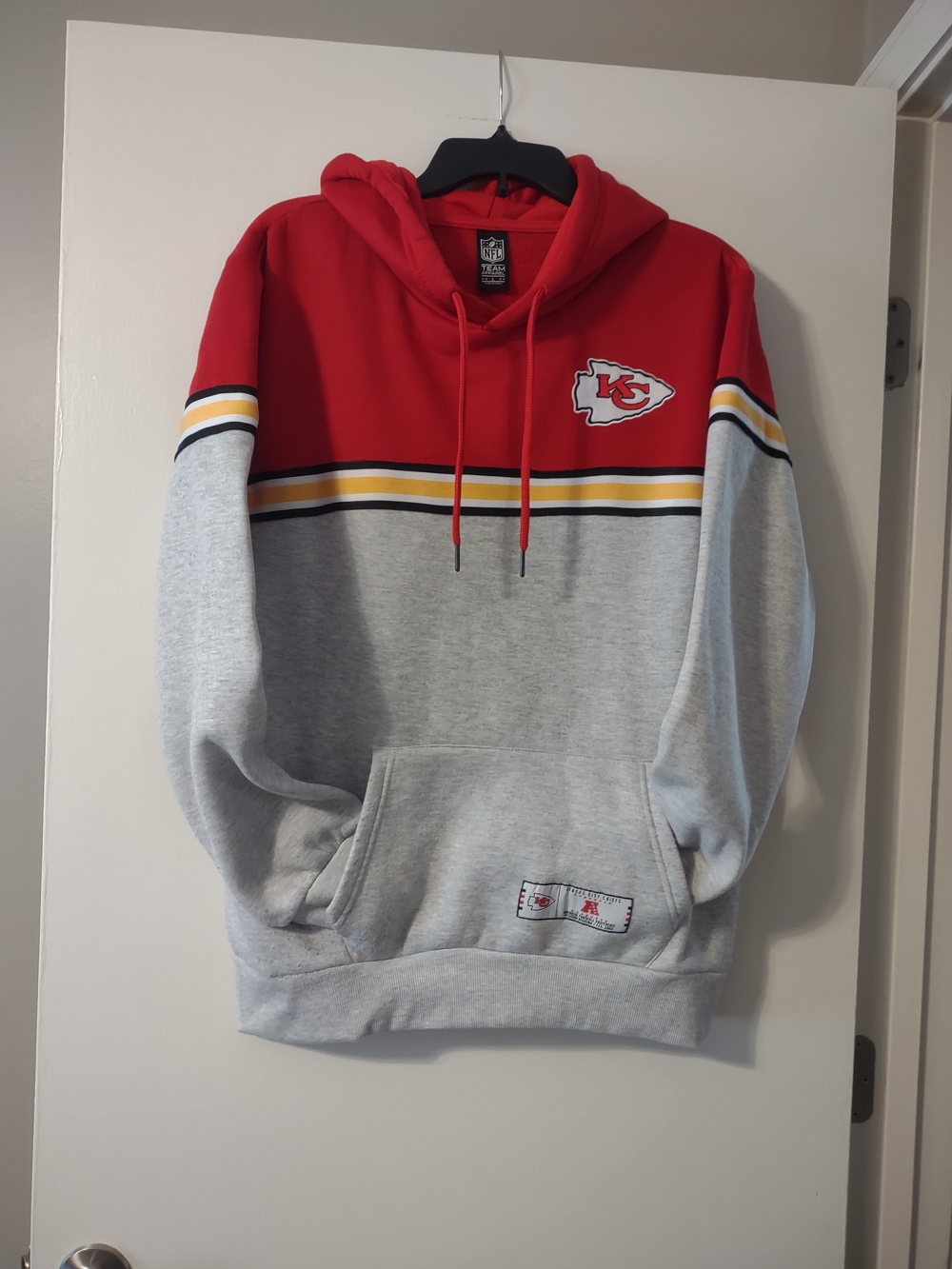 Kansas City Chiefs Red & Gray Pullover Hoodie